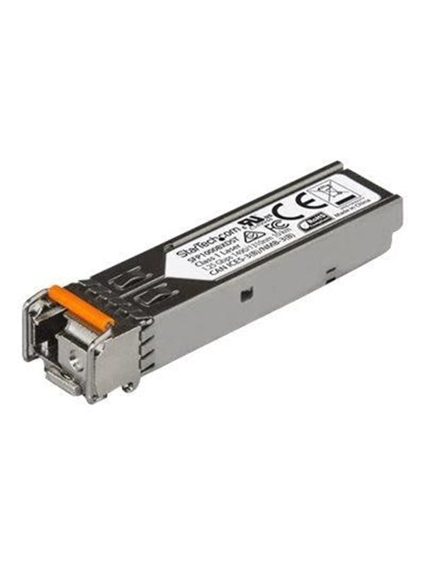 StarTechcom MSA Compliant Gigabit Fiber SFP Transceiver - 1000Base-BX Downstream - SM LC - 10 km - SFP mini-GBIC transceiver modul - Gigabit Ethernet