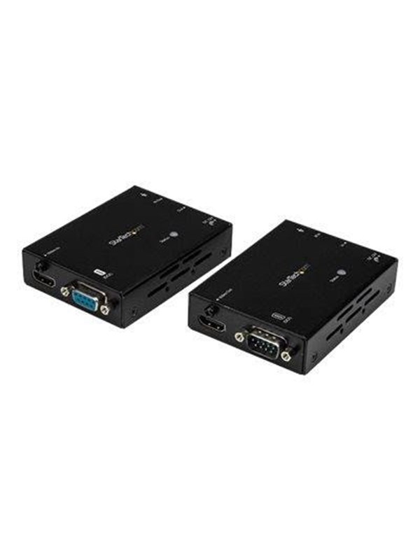 StarTechcom HDMI over CAT5 Extender with IR and Serial - HDBaseT Extender - 4K - videoaudioinfrardserialnetvrksforlnger