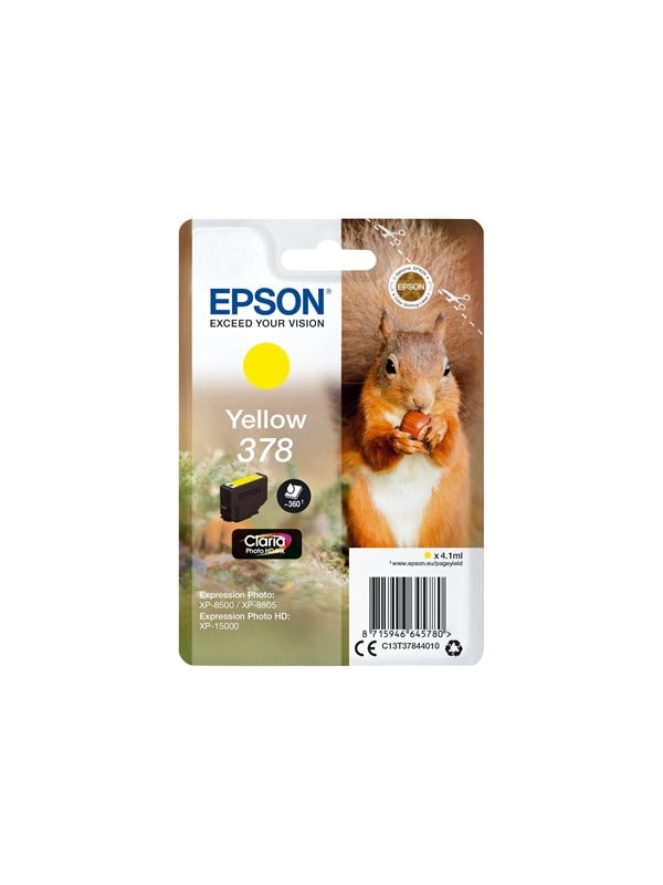 Epson 378 - gul - original - blkpatron