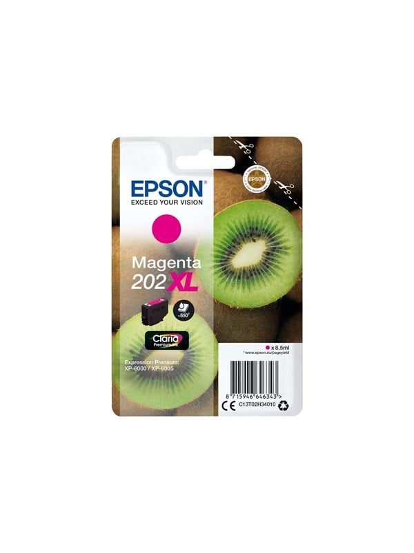 Epson 202XL - XL - magenta - original - blækpatron