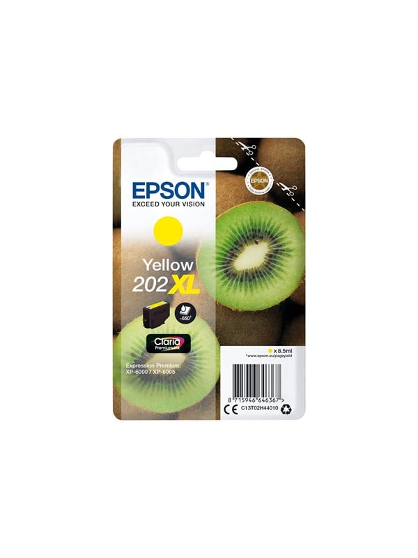Epson 202XL - XL - gul - original - blkpatron