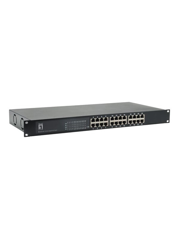 LevelOne GEP-2421W500 - switch - 24 porte - monterbar p stativ