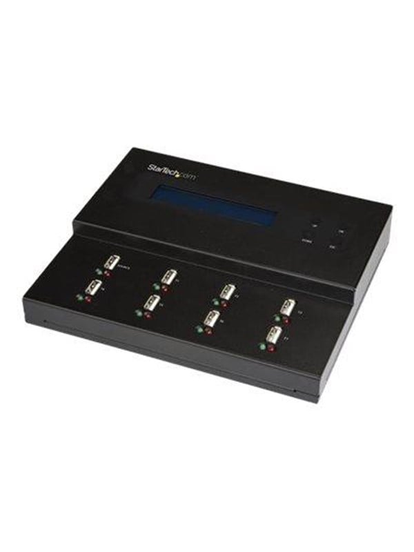 StarTechcom USBDUPE17  Standalone 1 to 7 USB Thumb Drive Duplicator and Eraser Multiple USB Flash Drive Copier System and File and Whole-Drive Copy