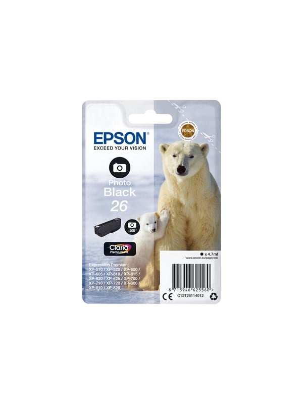 Epson 26 - foto-sort - original - blkpatron