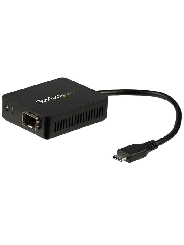 StarTechcom US1GC30SFP USB-C to Fiber Optic Converter - Open SFP
