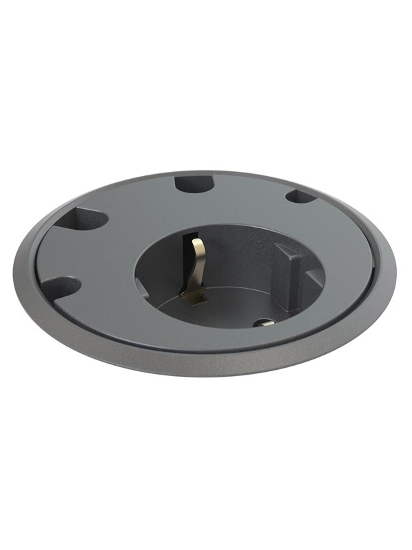 Forming Function Powerdot 11  1 socket type F  4 cable grommet  adjustable height  black Previous PartID 935-PD11