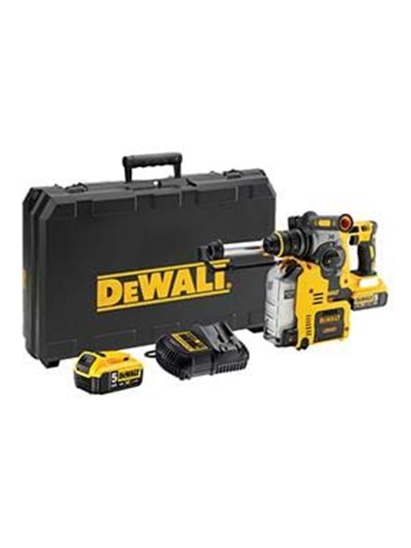 Akku-Kombihammer DCH275P2-QW 18V 5Ah SDS-plus mit Absaugung bürstenlos - bg Bau gefördert - Dewalt