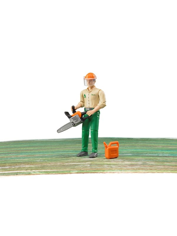 Image of Bruder Forstarbeiter mit Zubehör Spielzeug