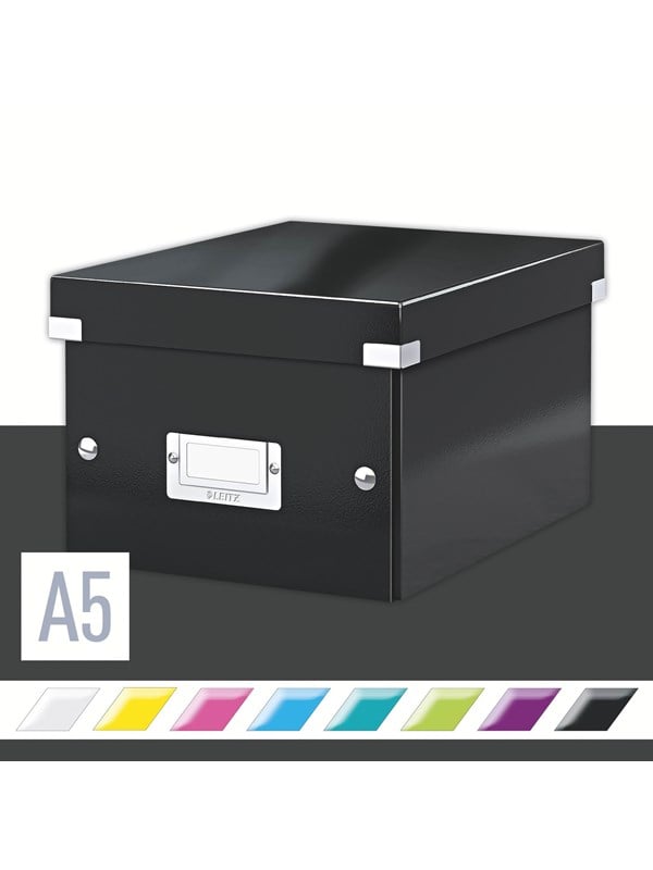 Leitz  Click  Store WOW Aufbewahrungs- und Transportbox Klein Fr A5 Schwarz
