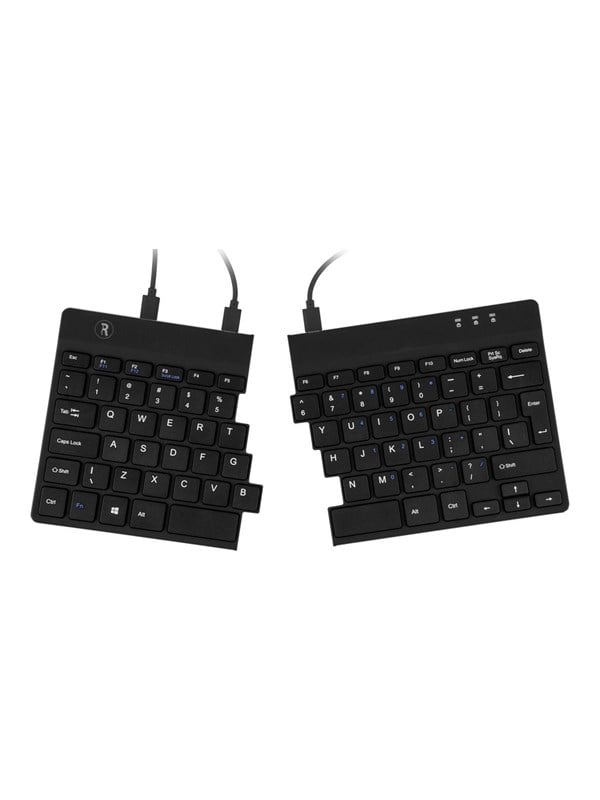 R-Go Tools R-Go Split Ergonomiske tastatur QWERTZ DE sort kablet - Tastatur - Deutsch - Schwarz