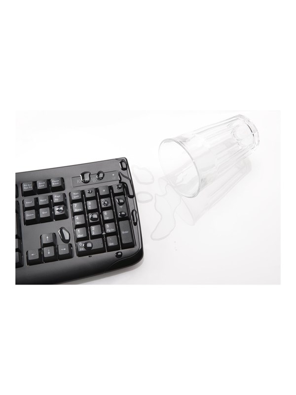 Image of Kensington Pro Fit Low-Profile Desktop Set - Tastatur & Maus Set - Französisch - Schwarz