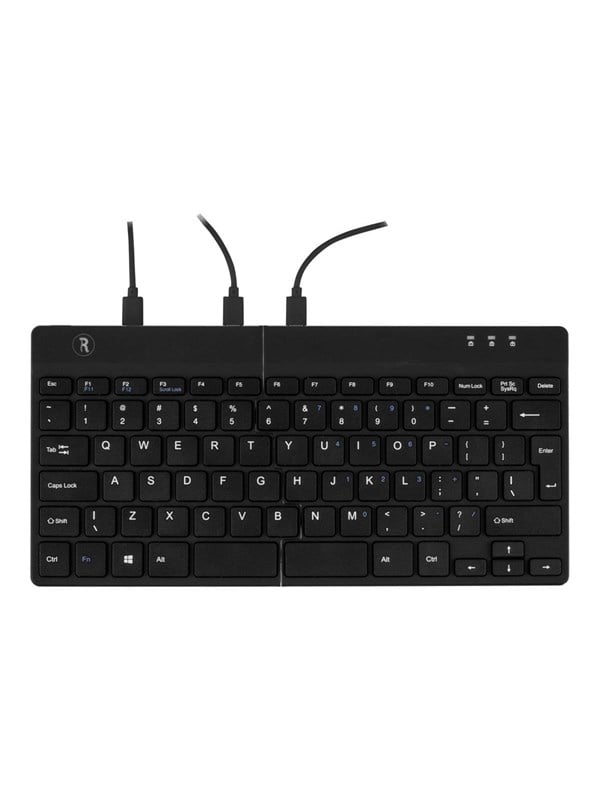 R-Go Tools R-Go Split Ergonomisk tastatur QWERTY Nordic sort kablet - Tastatur - Nordic ISO - Schwarz
