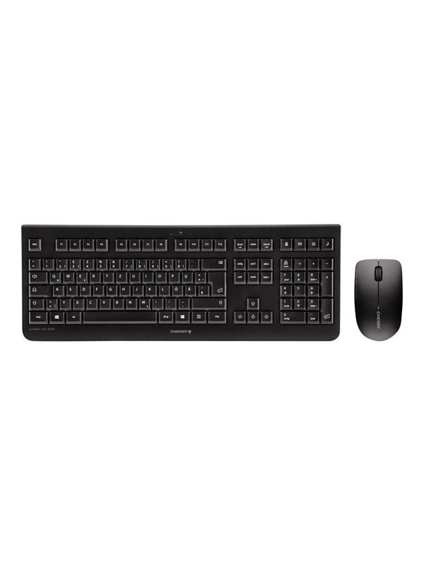 Cherry DW 3000 - Tastatur  Maus Set - Englisch US - Schwarz