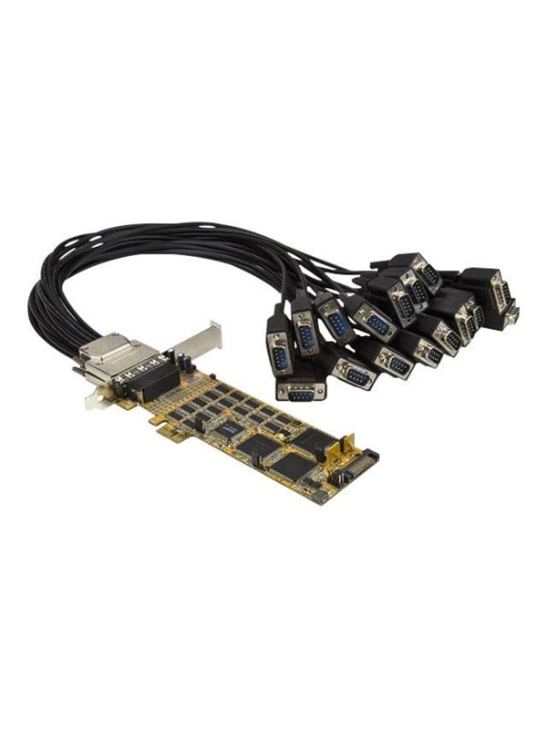 StarTechcom 16 Port PCI Express Serial Card - High-Speed PCIe Serial Card - expansion module