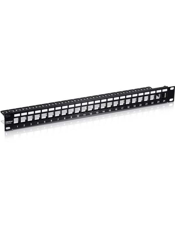 TRENDnet TC-KP24S 24-Port Blank Keystone Shielded 1U Patch Panel