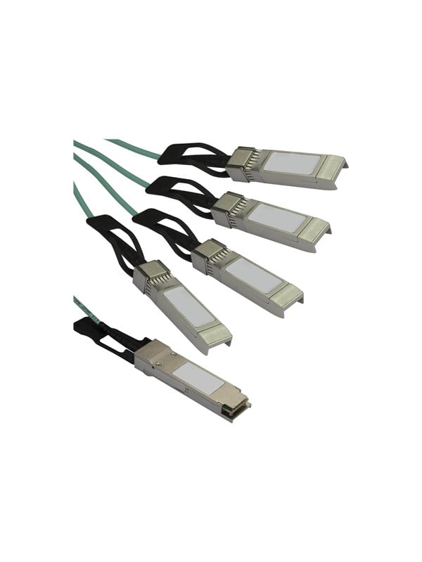 StarTechcom Cisco QSFP-4X10G-AOC7M Compatible QSFP Breakout Cable - 7 m - breakout cable - 7 m - black - Schwarz - 7m