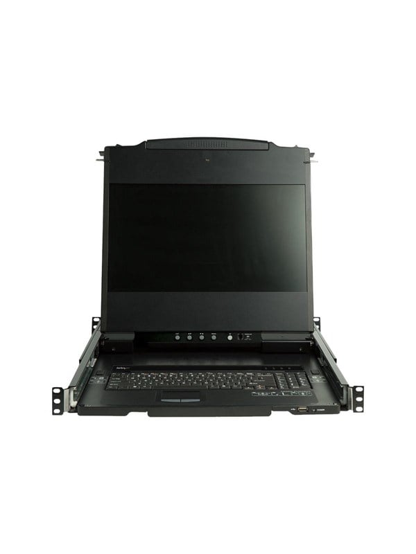 StarTechcom 17 Dual Rail Rackmount KVM Console with 1080p - DVI  VGA - KVM console - Full HD 1080p - 173