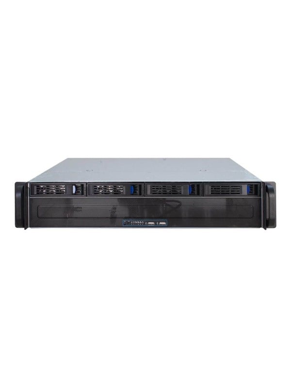 Inter-Tech IPC 2U-2404L - Gehuse - Server Rack - Schwarz
