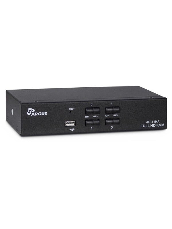 AS-41HA HDMI commutateur écran, clavier et souris Noir, Switch KVM