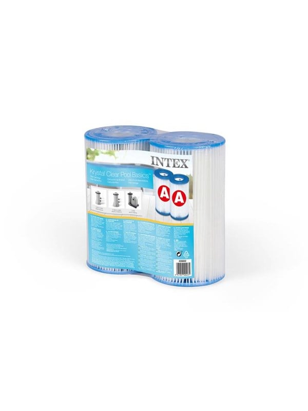 2 Filterpatronen für Filterpumpe - Accessoire für aufblasbaren Whirlpool weiß