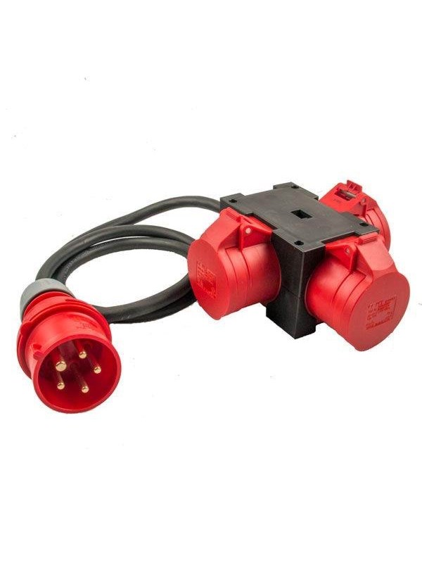 Elworks Cee compact distribution box 400v16a 3 out
