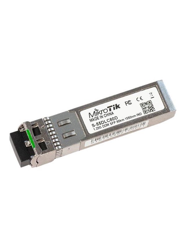 MikroTik S-55DLC80D SFP 1.25G module for 80km links with Dual LC-connector