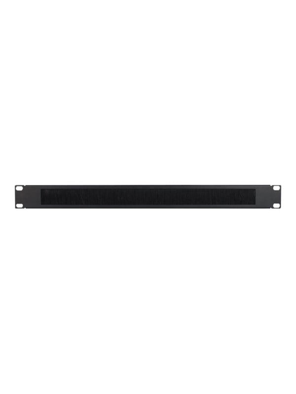 Inter-Tech 19 Platte m Brste 1HE   bk  Kabelf