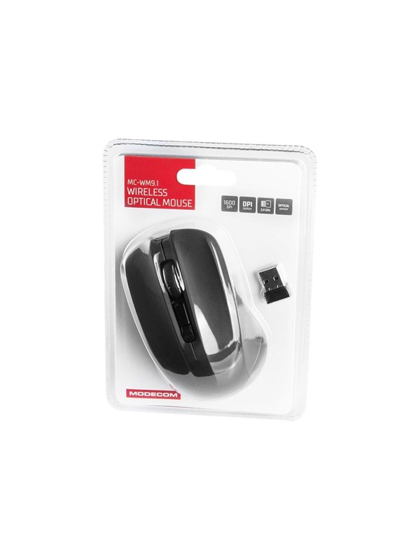MODECOM MC-WM91 - Maus Schwarz