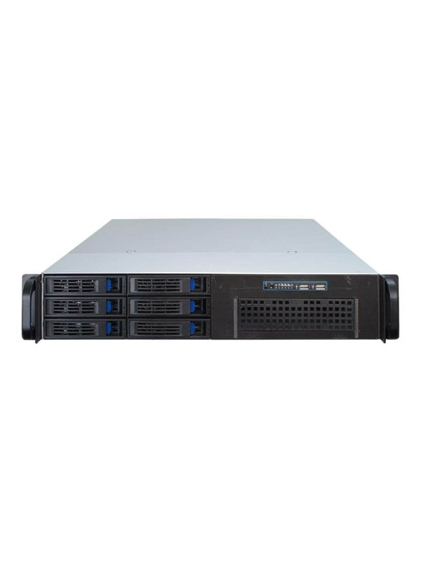 Inter-Tech IPC 2U-2406 - Gehuse - Server Rack - Schwarz
