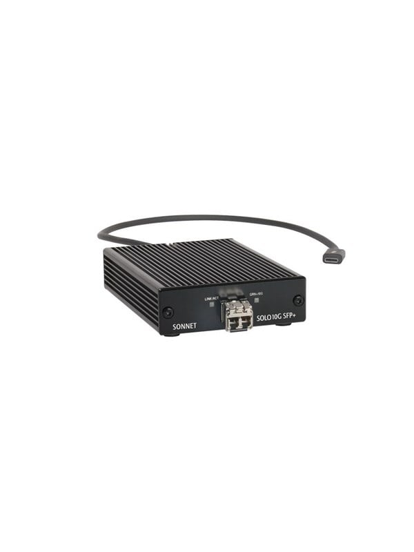 Sonnettech Solo10G SFP 10 Gigabit Ethernet Thunderbolt Adapter with Short-range SFP Transceiver