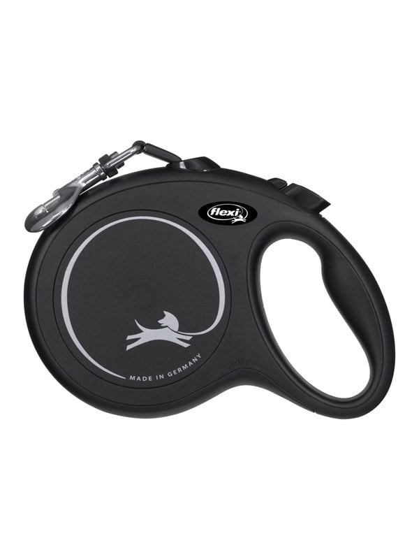 Flexi New Classic Hund Rollleine 8 m Schwarz Max 50kg