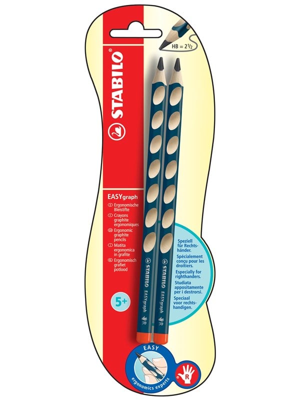 10 x Stabilo Bleistift Easygraph Minenbreite 3,15mm HB Blisterkarte pe