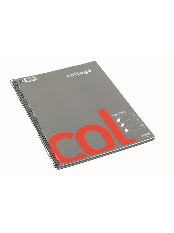 Bantex Col College Pad Unruled Unpunched A4