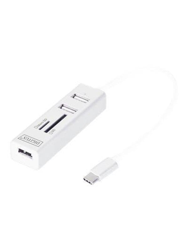 DIGITUS DA-70243 - hub - 3 ports USB-Hubs - 3 - Wei