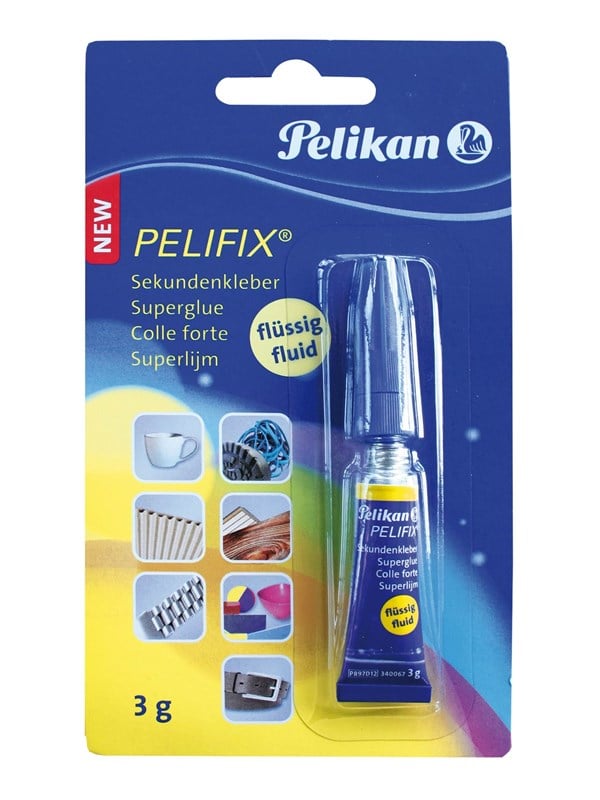 Pelikan Sekundenkleber 340067 PELIFIX P897, 3g, permanent 0000040806259 Pelikan 3 Gramm