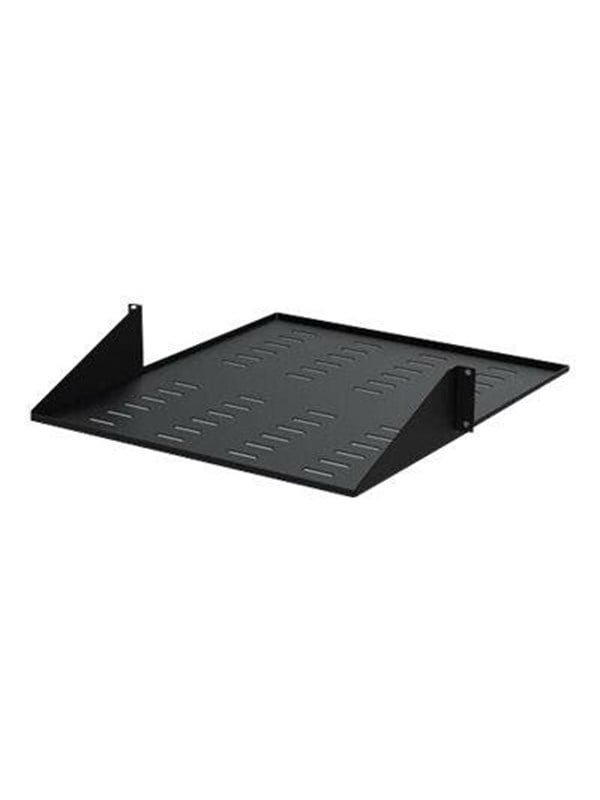 StarTechcom 2 Post Server Rack Shelf - Vented - Center Mount - Black - Supports up to 75 lb - 2 post Network Rack Shelf rack shelf - 2U