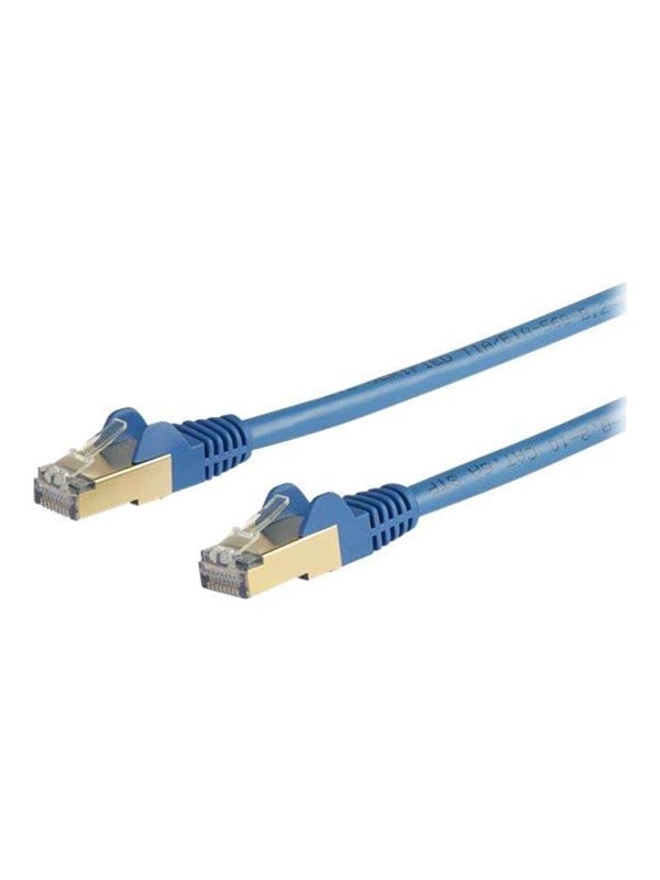 StarTechcom 10m CAT6a Ethernet Cable - Blue RJ45 Shielded Cable Snagless - patch cable - 10 m - blue - Blau - 10m