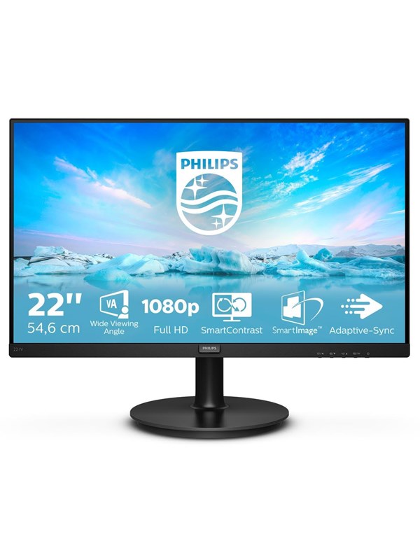 Image of 22" Philips V-line 221V8 - 1920x1080 (FHD) - 75Hz - VA