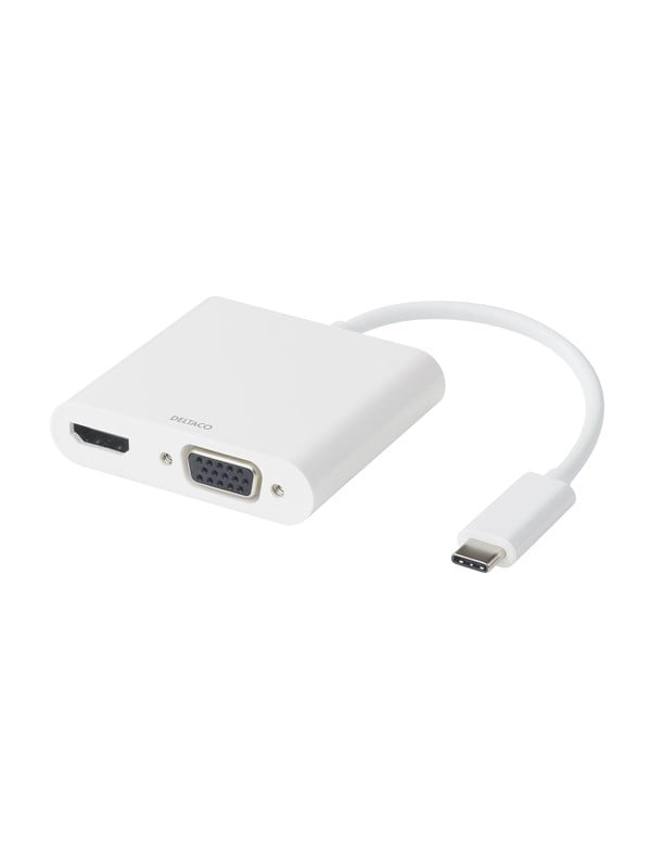 Deltaco USB-C docking station HDMIVGAUSB-C 100