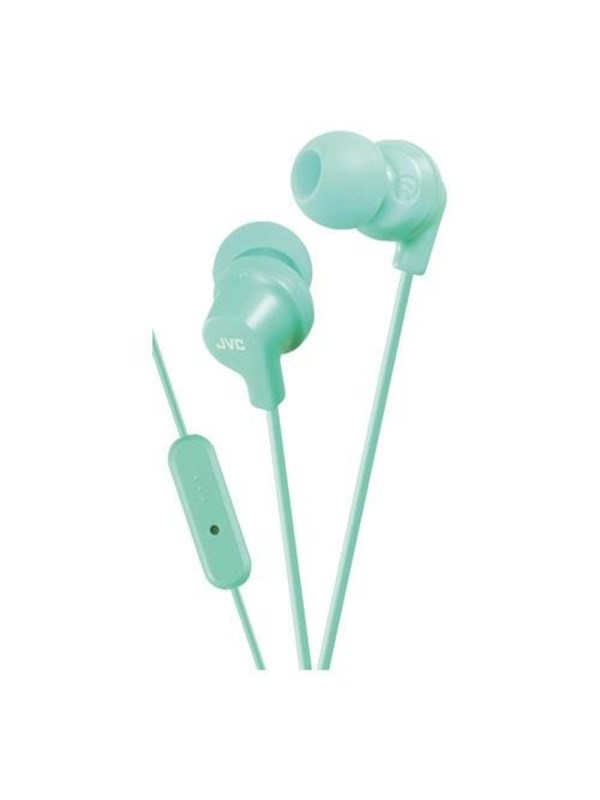 JVC In Ear Headphones with Remote and Microphone - Mint