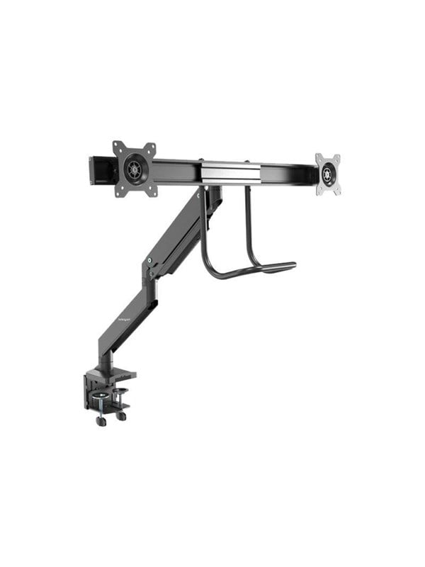 StarTechcom Desk Mount Dual Monitor Arm - Ergonomic VESA Mount 32 176lb Displays - Crossbar Handle for Full Motion - C-ClampGrommet - desk mount adjustable arm