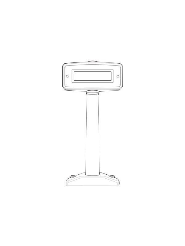 Zebra MP6000 ACCESSORY POLE DISPLAY  MNTR