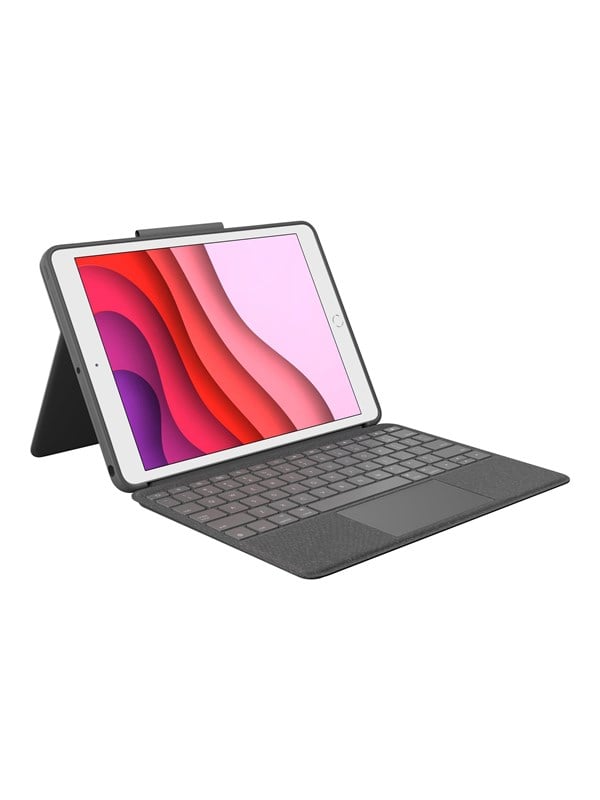 Logitech Combo Touch for iPad 102 789th Gen - CH - Tastatur  Folio-Set - Schweiz - Grau
