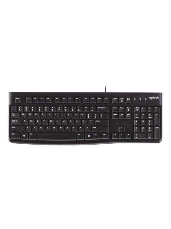 Logitech K120 Corded Keyboard - SWISS - Tastatur - Schweiz - Schwarz