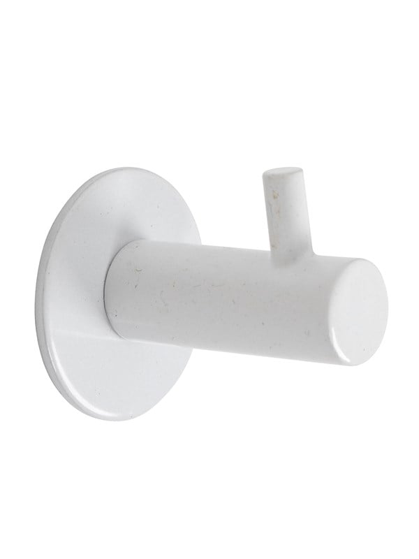 Home>it Coat rack round with 1 peg - white