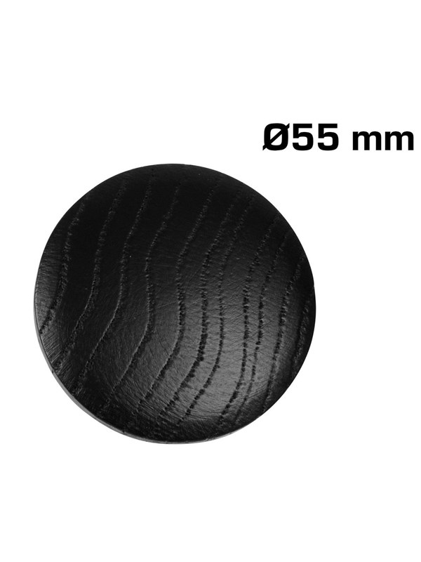 Home>it Wooden knob Ø55 - black