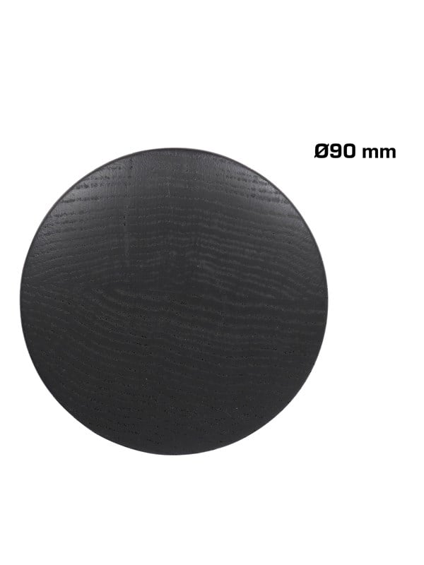 Home>it Wooden knob Ø90 - black