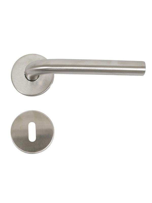 Home>it Door handle 16mm L handle - Stainless