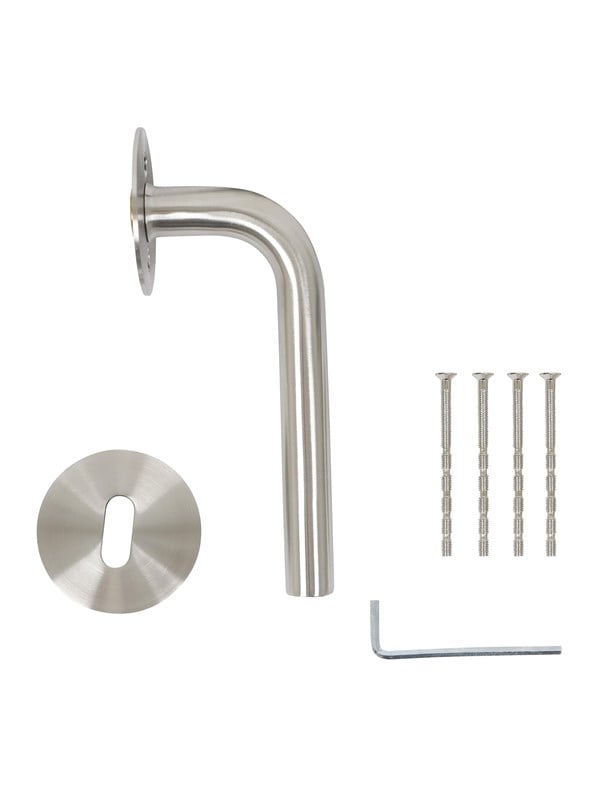 Image of Home>it Door handle 16mm L handle DESIGN - stainless steel