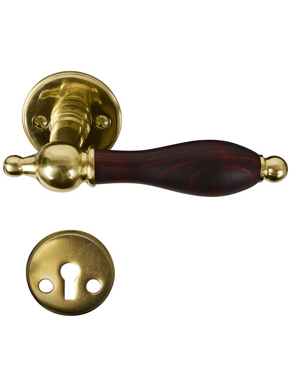 5708614133569 - Brass door handle - dark grip